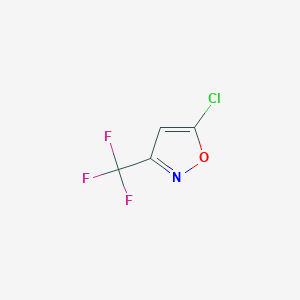 molecular formula C4HClF3NO B1316924 5-Chloro-3-(trifluoromethyl)isoxazole CAS No. 117541-42-1