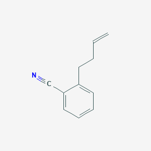 molecular formula C11H11N B1316928 2-(But-3-en-1-yl)benzonitrile CAS No. 62170-45-0