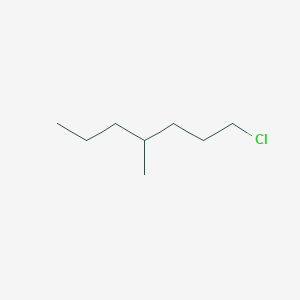 molecular formula C8H17Cl B13169354 1-Chloro-4-methylheptane 
