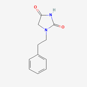 molecular formula C11H12N2O2 B13169381 1-(2-Phenylethyl)imidazolidine-2,4-dione CAS No. 54608-36-5