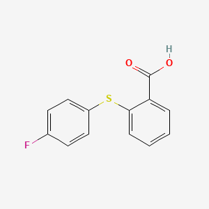 molecular formula C13H9FO2S B1316939 2-[(4-Fluorophenyl)sulfanyl]benzoic acid CAS No. 13420-72-9
