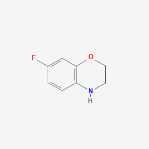 molecular formula C8H8FNO B1316944 7-fluoro-3,4-dihydro-2H-1,4-benzoxazine CAS No. 56346-41-9