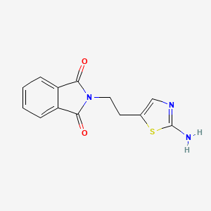 molecular formula C13H11N3O2S B1316945 2-(2-(2-Aminothiazol-5-yl)ethyl)isoindoline-1,3-dione CAS No. 748738-32-1