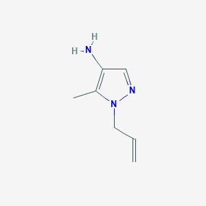 molecular formula C7H11N3 B13169598 1-Allyl-5-methyl-1H-pyrazol-4-ylamine 