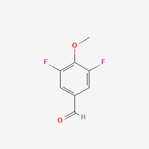 molecular formula C8H6F2O2 B1316960 3,5-Difluoro-4-methoxybenzaldehyde CAS No. 654-11-5
