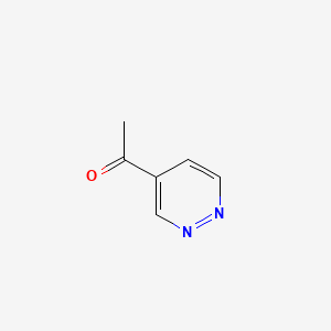 molecular formula C6H6N2O B1316963 1-(Pyridazin-4-yl)ethanone CAS No. 50901-46-7