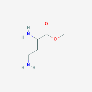 molecular formula C5H12N2O2 B13169647 Methyl 2,4-diaminobutanoate 