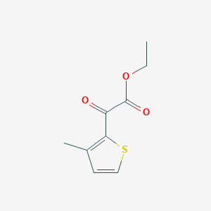 molecular formula C9H10O3S B1316965 Ethyl 3-methylthiophene-2-glyoxylate CAS No. 32977-83-6