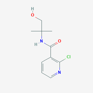 molecular formula C10H13ClN2O2 B1316972 2-Chloro-N-(2-hydroxy-1,1-dimethylethyl)-nicotinamide CAS No. 125335-75-3