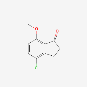 molecular formula C10H9ClO2 B1316982 4-Chloro-7-methoxy-1-indanone CAS No. 99183-99-0