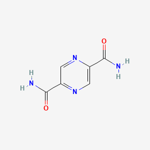 molecular formula C6H6N4O2 B1316987 Pyrazine-2,5-dicarboxamide CAS No. 41110-27-4