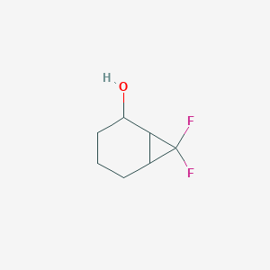 molecular formula C7H10F2O B13169916 7,7-Difluorobicyclo[4.1.0]heptan-2-ol CAS No. 1251924-02-3