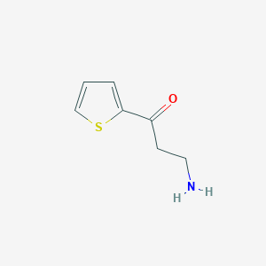 molecular formula C7H9NOS B13169930 3-Amino-1-(thiophen-2-yl)propan-1-one 