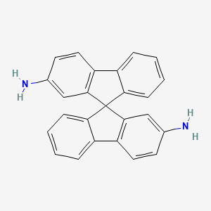 molecular formula C25H18N2 B1317005 9,9'-Spirobi[fluorene]-2,2'-diamine CAS No. 67665-45-6