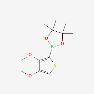 molecular formula C12H17BO4S B1317006 2-(2,3-Dihydrothieno[3,4-b][1,4]dioxin-5-yl)-4,4,5,5-tetramethyl-1,3,2-dioxaborolane CAS No. 250726-93-3