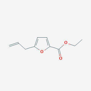 molecular formula C10H12O3 B1317007 3-(5-Ethoxycarbonyl-2-furanyl)-1-propene CAS No. 252357-14-5