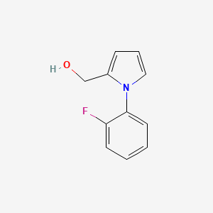molecular formula C11H10FNO B1317013 [1-(2-fluorophenyl)-1H-pyrrol-2-yl]methanol CAS No. 132407-66-0