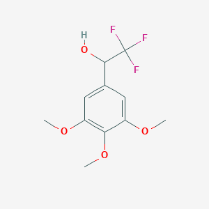 molecular formula C11H13F3O4 B1317014 2,2,2-Trifluoro-1-(3,4,5-trimethoxyphenyl)ethanol CAS No. 207502-47-4