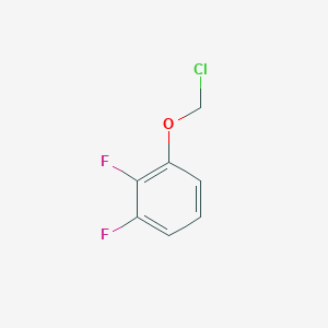 molecular formula C7H5ClF2O B13170155 1-(Chloromethoxy)-2,3-difluorobenzene 