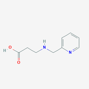 molecular formula C9H12N2O2 B13170167 3-[(Pyridin-2-ylmethyl)amino]propanoic acid 