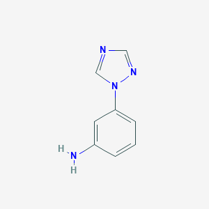molecular formula C8H8N4 B131702 3-(1H-1,2,4-Triazol-1-yl)aniline CAS No. 176032-78-3