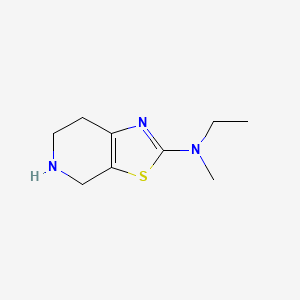 molecular formula C9H15N3S B13170299 N-Ethyl-N-methyl-4H,5H,6H,7H-[1,3]thiazolo[5,4-c]pyridin-2-amine 