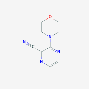 molecular formula C9H10N4O B1317041 3-Morpholin-4-ylpyrazine-2-carbonitrile CAS No. 67130-86-3