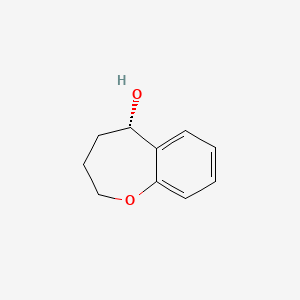 molecular formula C10H12O2 B1317049 (5S)-2,3,4,5-tetrahydro-1-benzoxepin-5-ol 