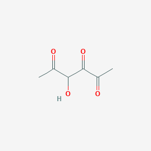 molecular formula C6H8O4 B13170543 4-Hydroxyhexane-2,3,5-trione 