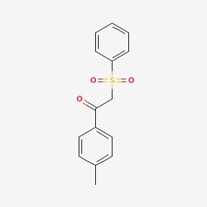 molecular formula C15H14O3S B1317056 2-(苯磺酰基)-1-对甲苯乙酮 CAS No. 38488-14-1