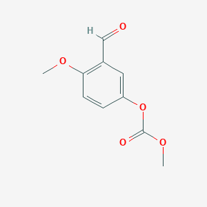 molecular formula C10H10O5 B1317058 3-Formyl-4-methoxyphenyl methyl carbonate CAS No. 132638-49-4
