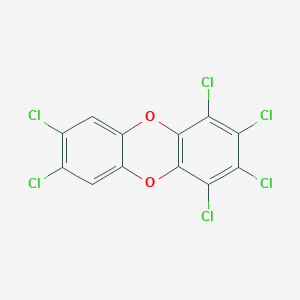 molecular formula C12H2Cl6O2 B131706 1,2,3,4,7,8-Hexachlorodibenzo-p-dioxin CAS No. 39227-28-6