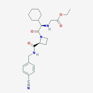 molecular formula C24H32N4O4 B131707 Ximelagatran Nitrile CAS No. 260790-61-2