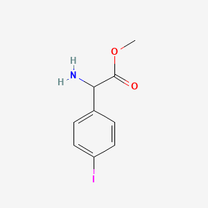 molecular formula C9H10INO2 B13170705 Methyl 2-amino-2-(4-iodophenyl)acetate 