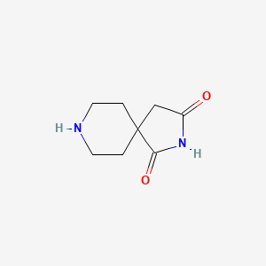 molecular formula C8H12N2O2 B1317072 2,8-二氮杂螺[4.5]癸烷-1,3-二酮 CAS No. 2079-25-6