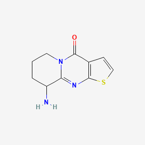 molecular formula C10H11N3OS B13170781 10-Amino-6-thia-1,8-diazatricyclo[7.4.0.0(3),]trideca-3(7),4,8-trien-2-one 