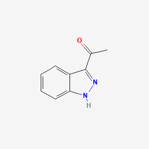 molecular formula C9H8N2O B1317080 1-(1H-indazol-3-yl)ethanone CAS No. 4498-72-0