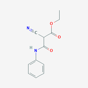 molecular formula C12H12N2O3 B1317089 Ethyl 2-cyano-3-oxo-3-(phenylamino)propanoate CAS No. 2651-12-9