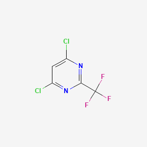 molecular formula C5HCl2F3N2 B1317092 4,6-二氯-2-(三氟甲基)嘧啶 CAS No. 705-24-8
