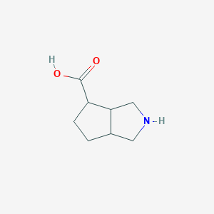 molecular formula C8H13NO2 B13171005 Octahydrocyclopenta[c]pyrrole-4-carboxylic acid 