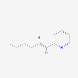 molecular formula C11H15N B13171015 2-(Hex-1-en-1-yl)pyridine 