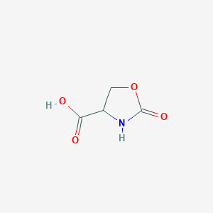 molecular formula C4H5NO4 B1317104 2-Oxo-1,3-oxazolidine-4-carboxylic acid CAS No. 89033-27-2