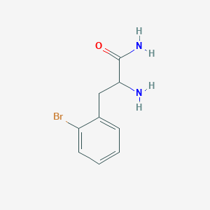 molecular formula C9H11BrN2O B13171041 2-Amino-3-(2-bromophenyl)propanamide 