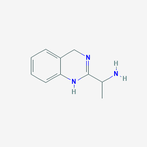 molecular formula C10H13N3 B13171081 1-(3,4-Dihydroquinazolin-2-yl)ethan-1-amine 