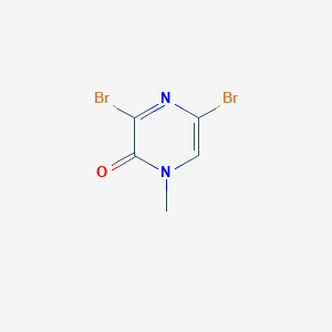 molecular formula C5H4Br2N2O B1317118 3,5-Dibromo-1-methylpyrazin-2(1H)-one CAS No. 87486-34-8