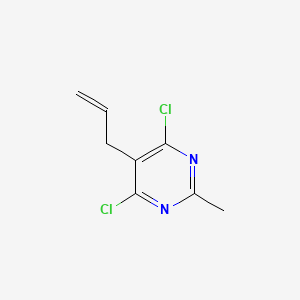 molecular formula C8H8Cl2N2 B1317130 5-Allyl-4,6-dichloro-2-methylpyrimidine CAS No. 85826-33-1