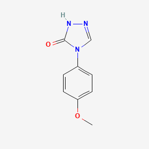 molecular formula C9H9N3O2 B1317135 4-(4-Methoxyphenyl)-2,4-dihydro-3H-1,2,4-triazol-3-one CAS No. 80240-44-4