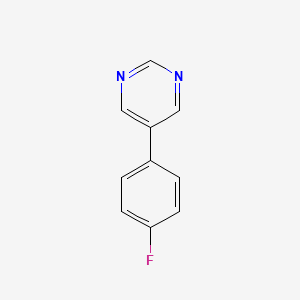 molecular formula C10H7FN2 B13171462 5-(4-Fluorophenyl)pyrimidine CAS No. 68049-21-8