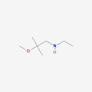 molecular formula C7H17NO B13171648 Ethyl(2-methoxy-2-methylpropyl)amine 