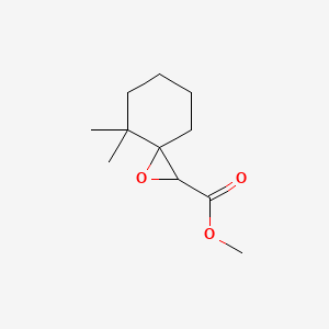 molecular formula C11H18O3 B13171673 Methyl 4,4-dimethyl-1-oxaspiro[2.5]octane-2-carboxylate 